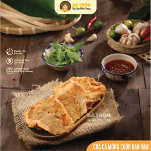 Chả cá mỏng cuốn rau răm Quy Nhơn