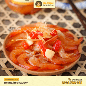 Tôm Ngâm Chua Cay Bình Định 500gr