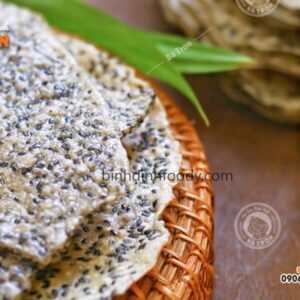 Bánh Tráng Mè Đen Nướng Sẵn 10 cái